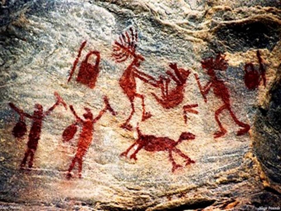 pintura rupestre de caça