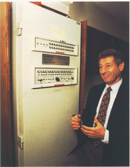 Len Kleinrock, with an IMP